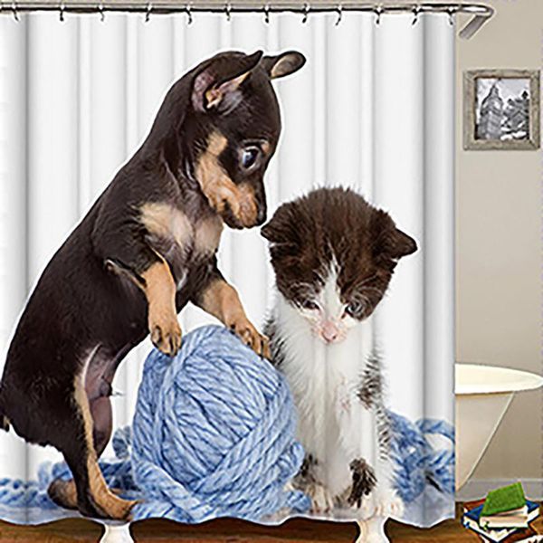 

shower curtains cartoon polyester waterproof animal pattern bath screen home decor zebra bathroom curtain novelty bathing