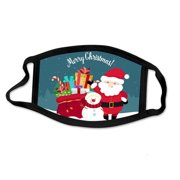 

printed design fashion christmas kids xmas face masks anti dust fog snowflake mouth cover breathable washable reus