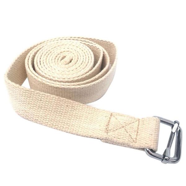 

pilates adjustable stretch fitness cotton blend anti slip 3 meter yoga belt durable with buckle training workouts thicken strap