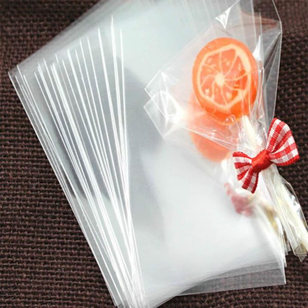 

100 pcs gift bags wrapping supplies lollipop cookie bag packaging open transparent wedding favor cellophane small plastic s8xn sqchjb