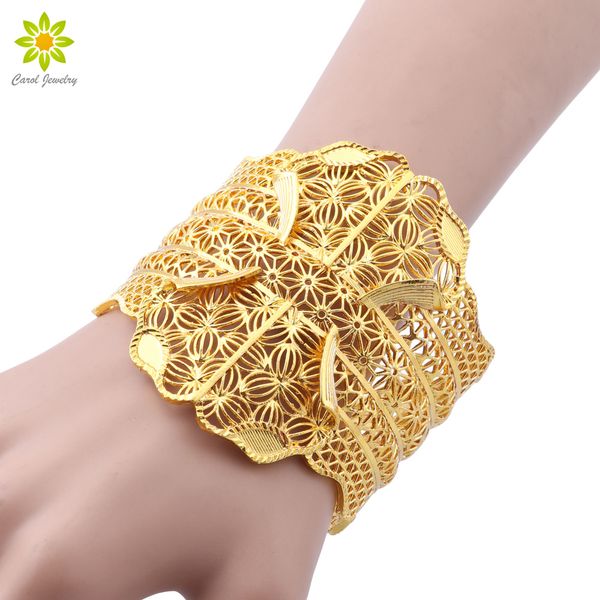 

india gold color bracelet for women african bangle dubai jewelry bridal wedding engagement gifts, Slivery;golden