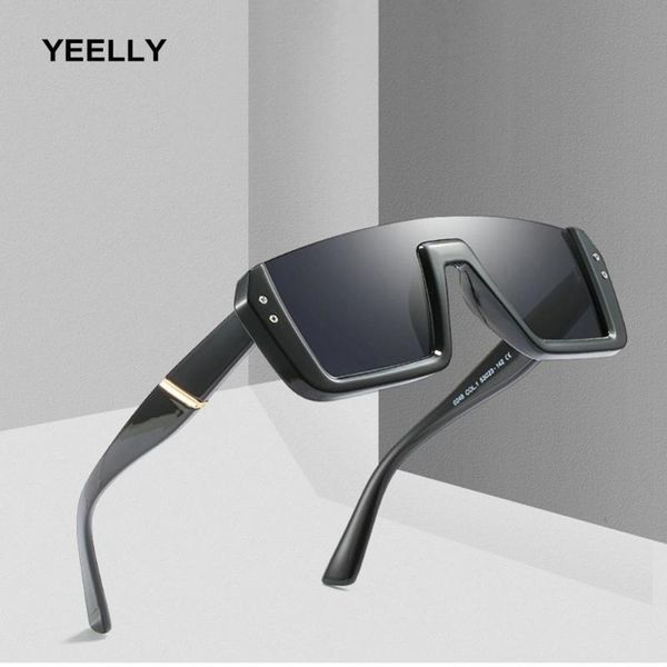

sunglasses semi-rimless square siamese personality eyewear outdoor anti-glare eyeglass 0248 model style fashion women, White;black