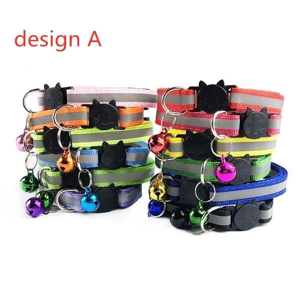 

necklace pet collar with bell for cat dog adjustable outdoor comfortable collars puppy solid supplies pets decoration