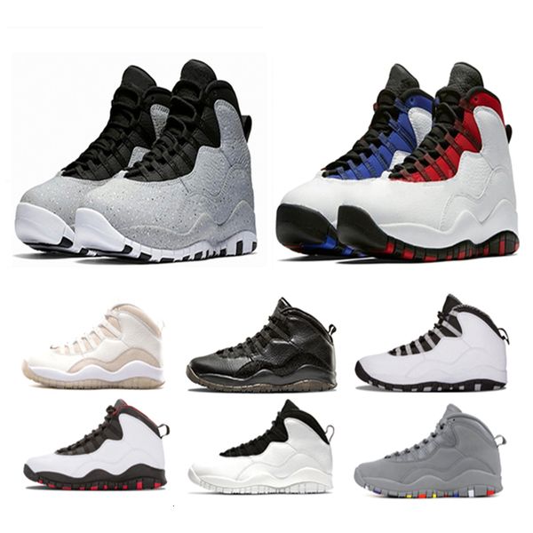 

new 10 10s cement westbrook class of 2006 men shoes white black cool steel grey chicago powder blue sports sneaker size 8-13