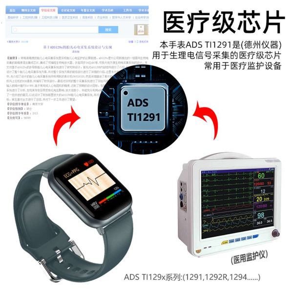 

vosstr grade blood prsure oxygen intelligent bracelet men's women's ecg and heart rate monitor high precision device multiijn