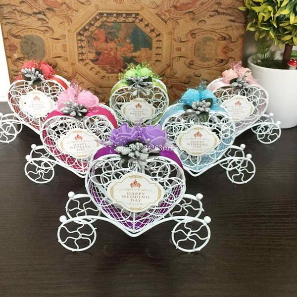 

gift wrap 200pcs european wedding candy box iron romantic heart shaped pumpkin carriage boxes favor and gifts decor1