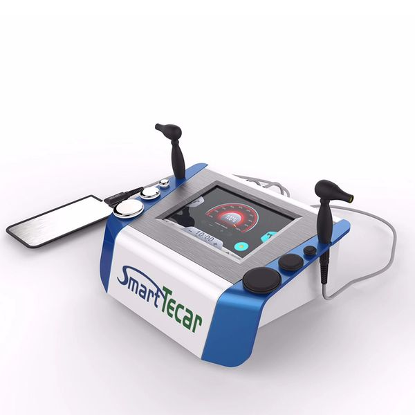 

2021 portable 300w-450w smart tecar monopole cet ret machine for pain relief physical therapy deep heating body metabolism improvement, Black;white