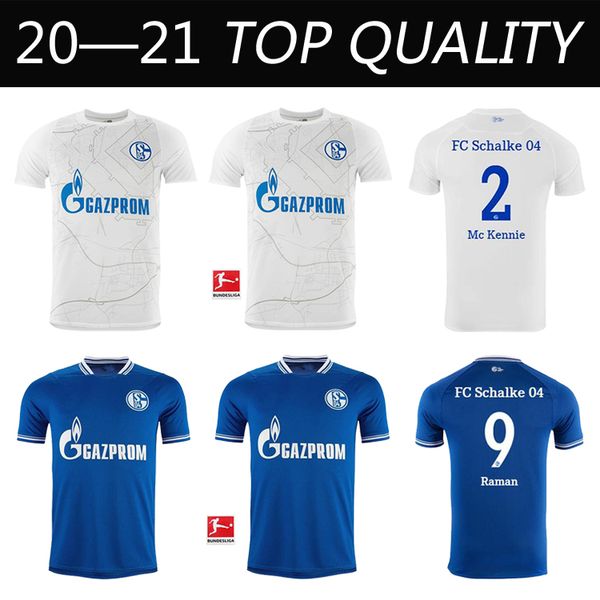 

2020 высочайшее качество schalke home blue soccer jersey 2021 schalke 04 away футболки 2019 # 7 uth serdar bentaled caligiuri футбольные май, Black;yellow