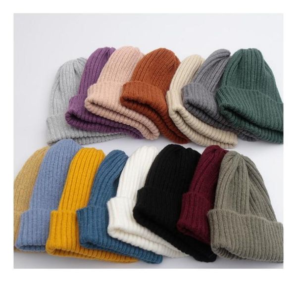 

new solid knitted warm soft hats for women beanie fashion trendy winter women casual caps hair acc qylcll, Blue;gray