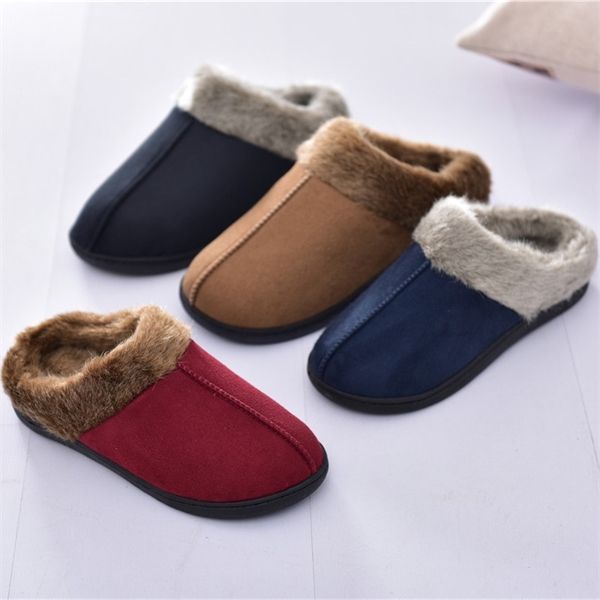 

winter slippers women furry slippers fashion faux fur warm shoes women slip on flats female home slides black plush slippers y1202