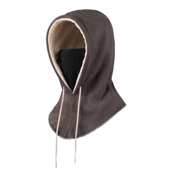 

45*29cm winter hat cycling cap windproof 1 hole full face polar dustproof, Black