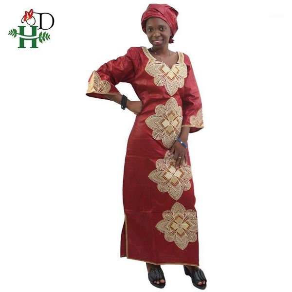 

h&d african women clothing 2019 fashion plus size africa style traditional bazin riche robe outfit dress new designer 5xl 6xl1, Red