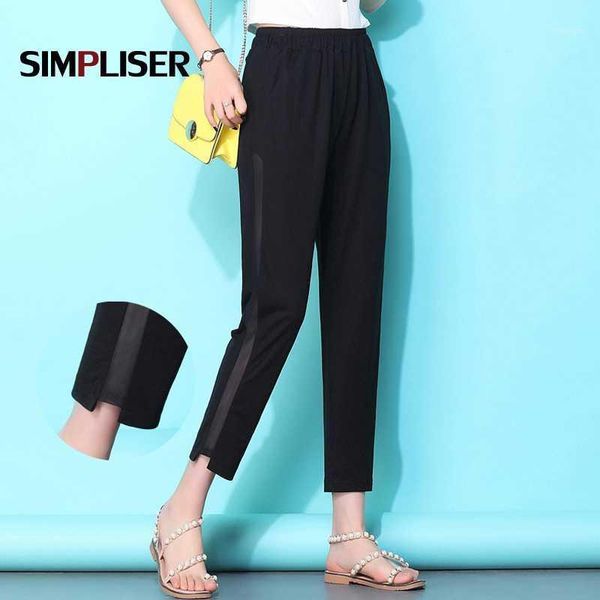 

black harem pants women plus size 3xl female elastic waist casual cool trousers sport pants womens joggers high waist1, Black;white
