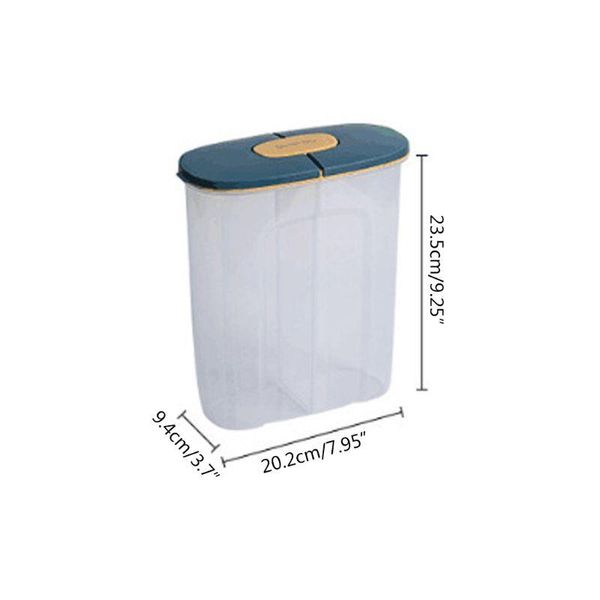 

2500ml cereal storage container dry storage snack container rice dispenser 203f