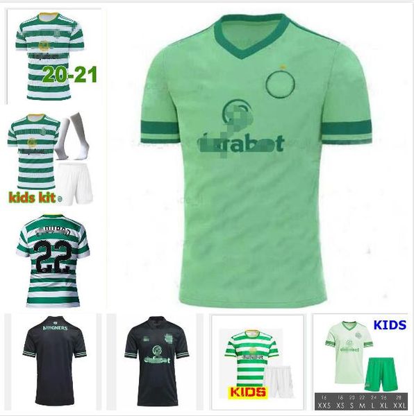 

20 21 #22 edouard soccer jerseys 2020 2021 home away mcgregor griffiths football shirt #10 burns maillot de foot, Black