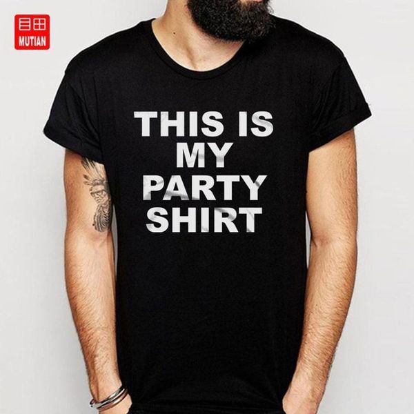 

men's t-shirts this is my party shirt t shirt1, White;black