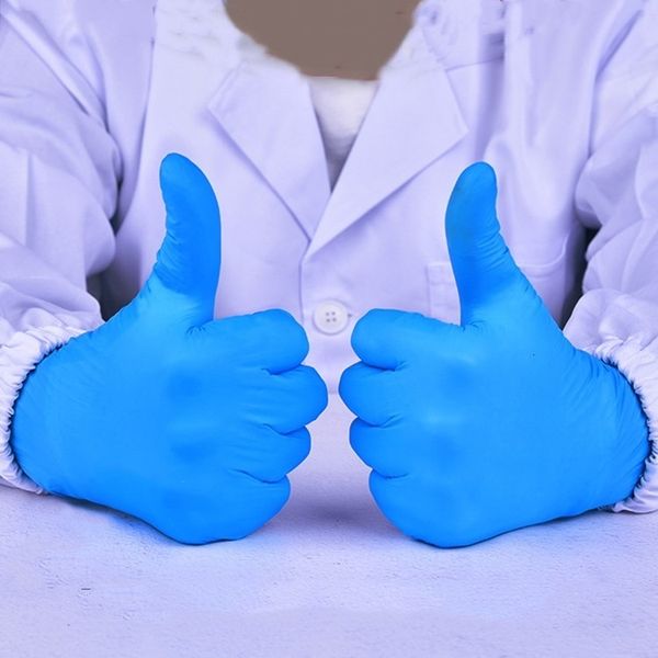 

factoryuvo8protective and glove disposable waterproof nitrile anti-corrosion 100pcs / lot gloves cleaning tools t2i51529