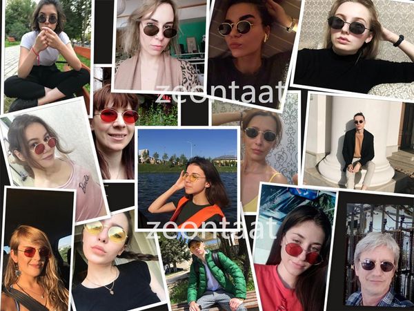 

sunglasses women metal little oval ladies summer vintage red gray cute glasses retro eyewear uv400, White;black