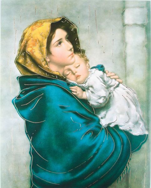 

mary jesus madonna with a child del riposo home decor handcrafts /hd print oil painting on canvas wall art canvas pictures 201119