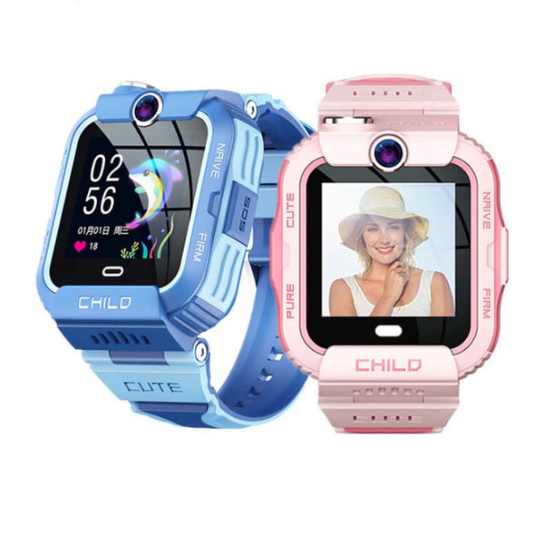 

all new 4g china netcom smart dual camera phone watch for children, Blue