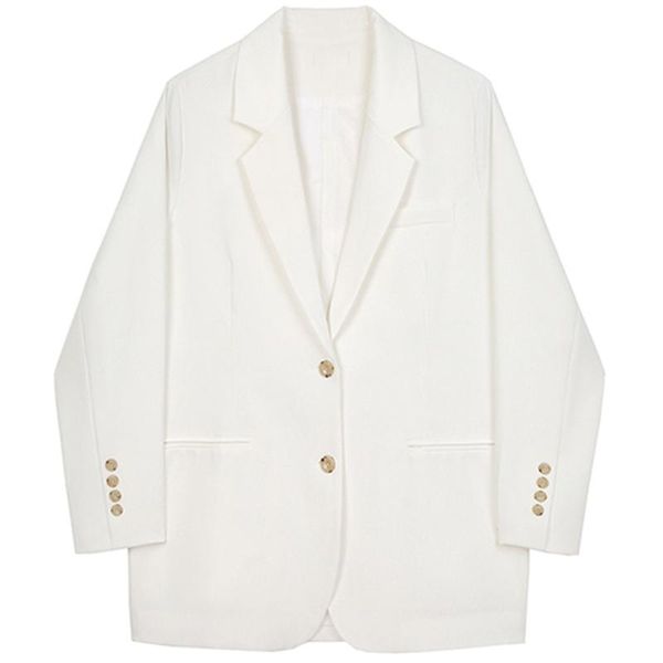 

bussiness blazer female 2021 new early autumn temperament goddess fan casual fashion white blazer fashion, White;black