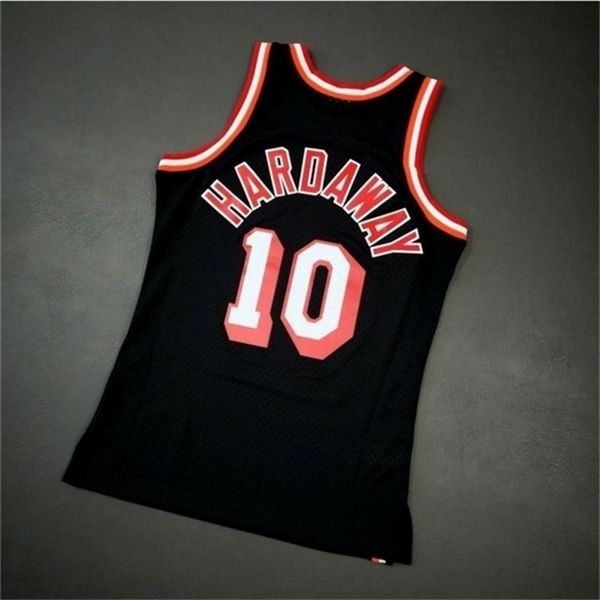 

custom 604 youth women vintagetim hardaway mitchell ness 96 97 college basketball jersey size s-4xl or custom any name or number jersey, Black