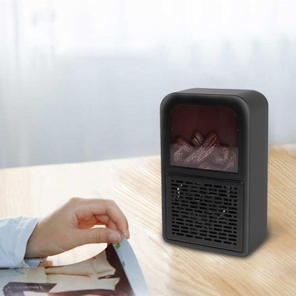 

mini electric wall-outlet flame heater eu/us plug in air warmer heating stove radiator wall space heater electric