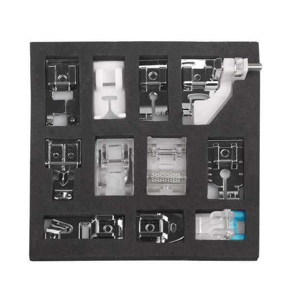 

11pcs sewing machine supplies presser foot feet for sewing machines feet kit set with box, Black