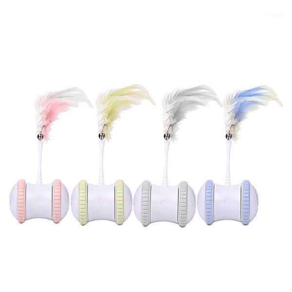 

cat toys interactive toy 360 degree rotation kitten teaser auto chasing swing toy1