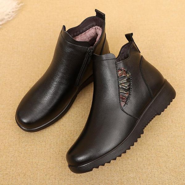 

women boots 2020 news fashion casual women's winter boots shoe for woman comfortable female shoes plus size, Black