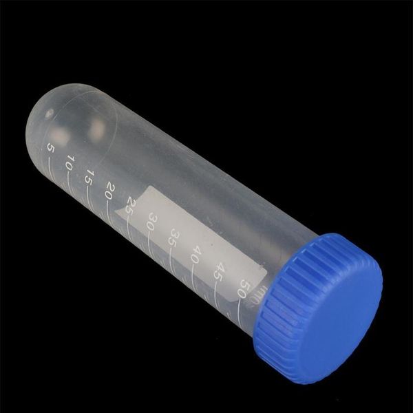 

50ml screw cap round bottom centrifuge tube plastic test tubes with scale laboratory ample vial container lab suppli qyltqp