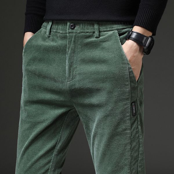 

autumn corduroy trend loose straight tube 2020 new korean slim men's casual pants, Black