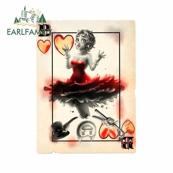 

расколо 13 см х 10,7 см для betty boop игральных карт diy наклейки мотоциклов виниловые автомобильные наклейки личности творческий забавный