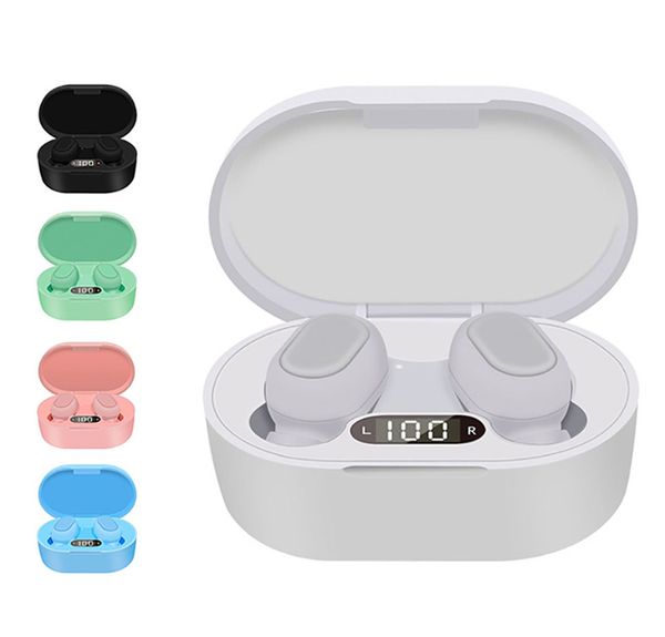 

e7s tws bluetooth наушники 5,0 in-ear вызова гарнитуры беспроводные с двойной mic led sport gaming наушники для iphone 12 mini pro максимум