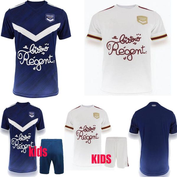 

новые girodins de bordeaux ben arfa soccer teherys 2020 2021 maillot de foot briand home away s.kalu kamano men kids basic футбольные рубашк, Black
