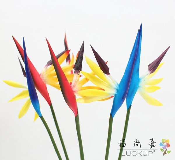 

1 pcs beautiful artificial strelizia reginae plastic flower home decoration gift f528