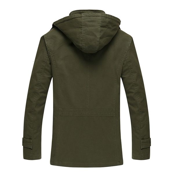 

2021 new men's military tactic winter autumn manly fashion jacket with hood size m-4xl black khaki army green tg9t, Black;brown
