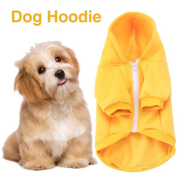 

dog apparel outdoor walking winter warm letter print zipper closure fashion with pockets hoodie spring autumn puppy pet supplies soft