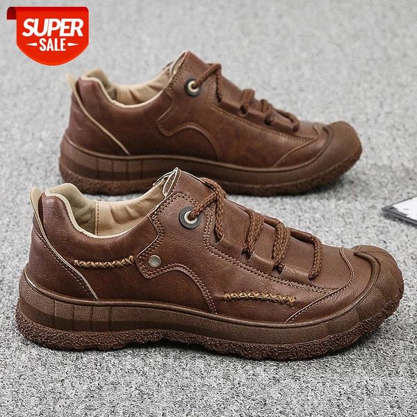

mocassin mens casual shoes leather sneakers breathable comfortable travel shoes men lace-up outdoor walking sport #wo2z
