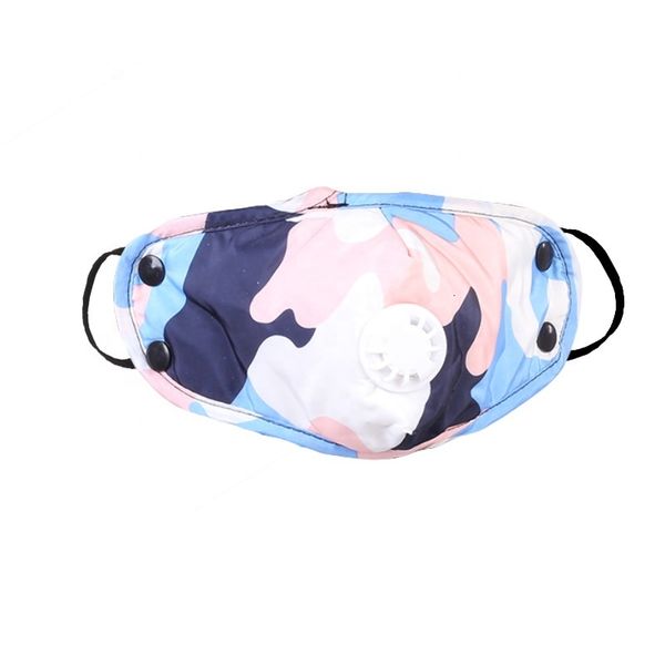 

ups 100% cotton designer with valve washable reusable face mask pollution anti dust individ