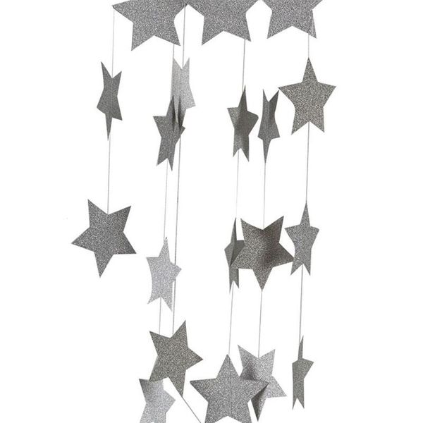 

2 метра бумаги гирлянды звезда формы струны баннеры красочные подвесные бумаги булоть день рождения свадьба вечеринка дома diy украшения wmt