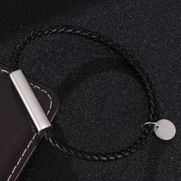 

fashion jewelry black leather bracelets for men women charm bracelets handmade jewelry brand design bracelet bb0691, Golden;silver