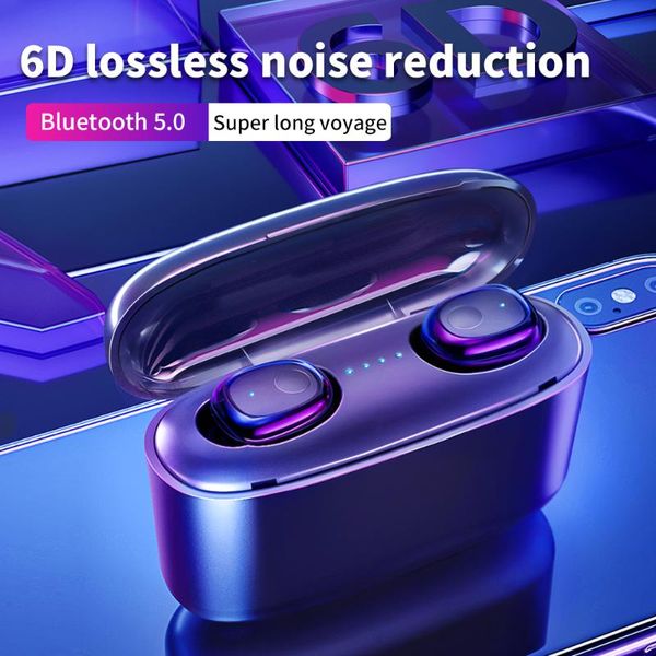 

wireless earbuds 5.0 sports 6d stereo headsets g5s tws wireless charging in-ear earphone hifi music long play time