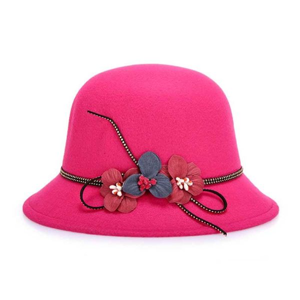 

2017 новые мода золотые бархатные цветы федора шляпы для женщин винтаж федорас бесплатная доставка 56-58см wmtpwb, Black;white