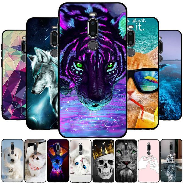 

silicone pattern 3d print case tpu back protective cover m8 / phone funda bumper for meizu v8 pro