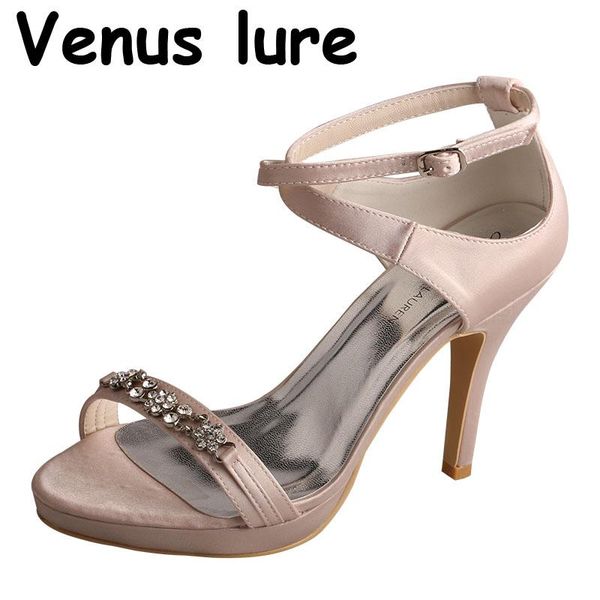 

sandals lure women shoes platform summer for wedding nude size 8, Black