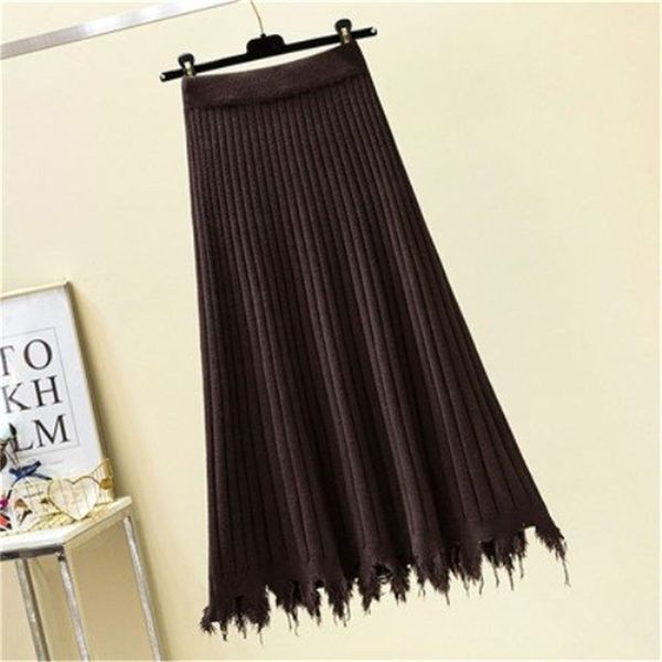 

2021 new women's fashionable range waistcoats skirt feminine high waistline waistband winter y342 kur3, Black