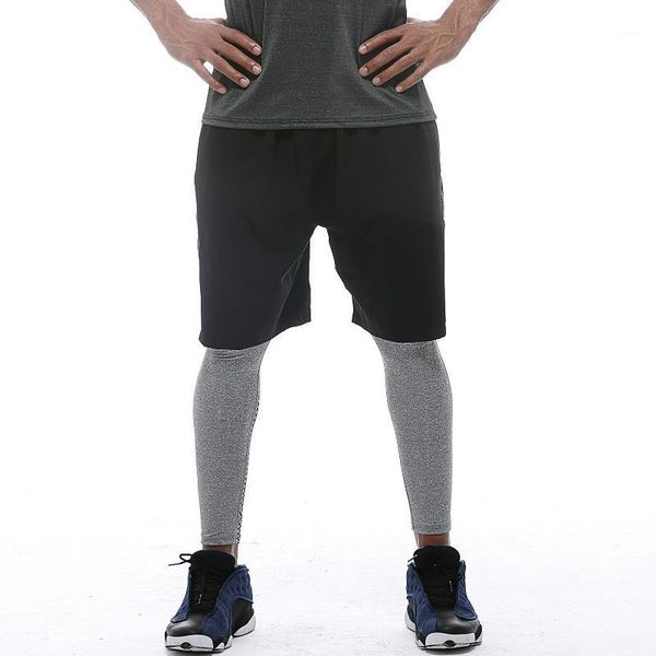 

men's sport shorts elastic fitness running quick-dry breathable sports wear waist loose basketball workout fitness shorts1, White;black