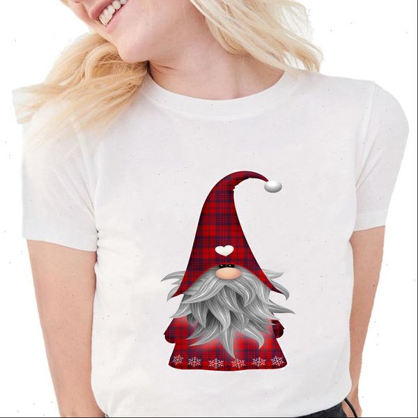 

merry christmas t shirts women kawaii graphic tees soft cotton white happy new year female t shirt