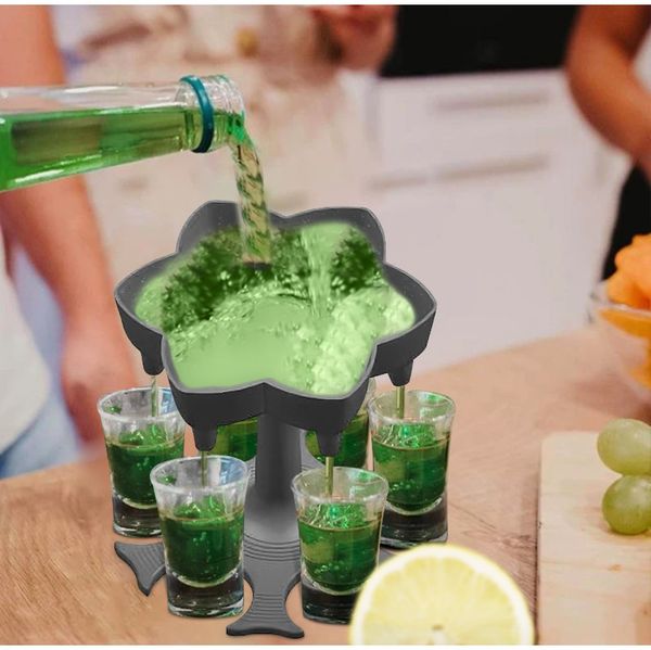 

6 shot glass dispenser держатель caddy dispenser dispenser portable dispenser party gifts бар аксессуар для питьевых игр стекло wmtjqx